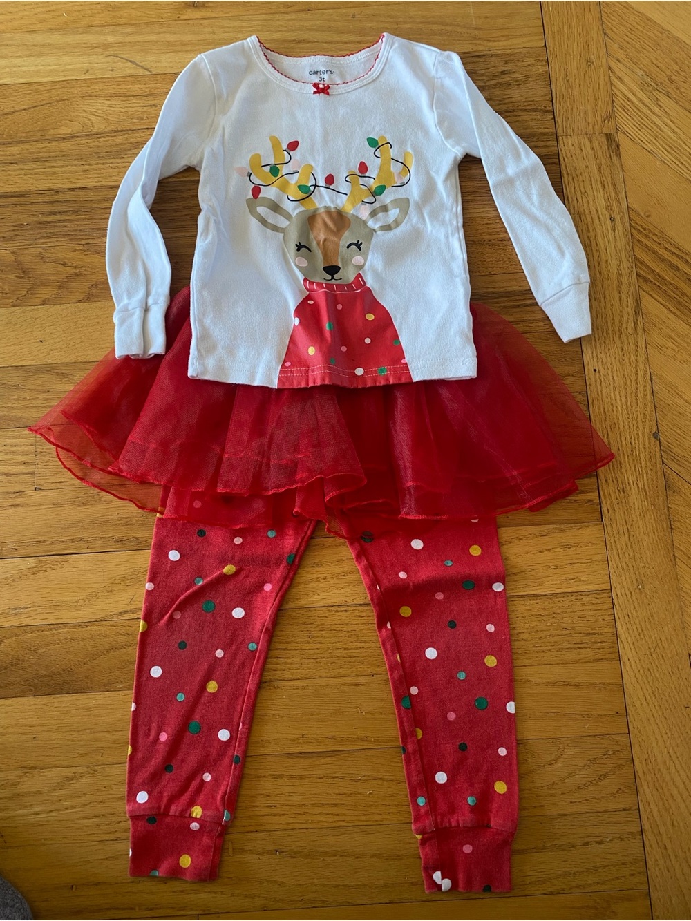 Carter’s Reindeer Pajamas with Tutu